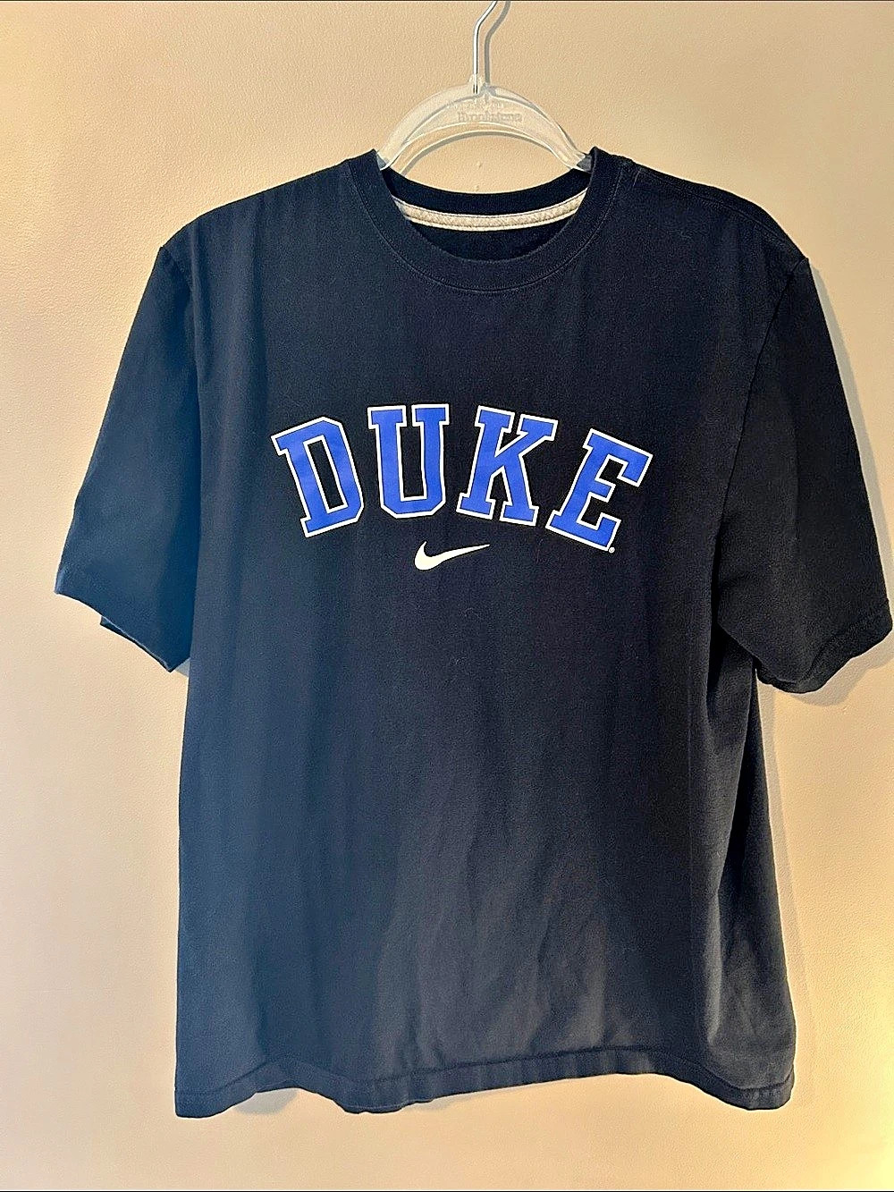 Nike Duke Blue Devils Arch Logo T-Shirt Black & Blue XL